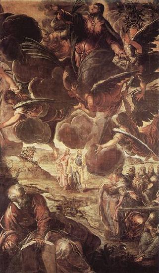 Jacopo Tintoretto Die Himmelfahrt Christi Norge oil painting art